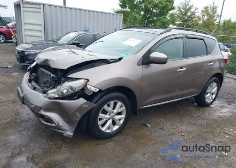 2011 Nissan Murano Sl из США, поврежденный, VIN JN8AZ1MW4BW177279